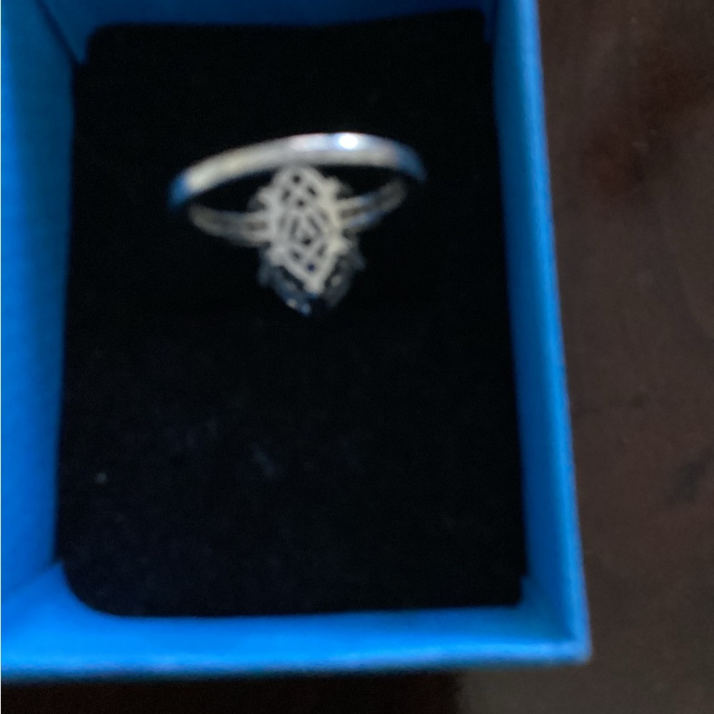 JTV Silver Simulated Diamond Marquise-Cut Ring - Picture 3 of 4